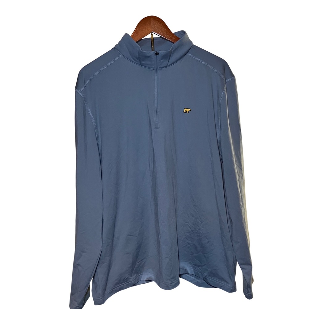 Jack Nicklaus Quarter Zip Pullover Mens Large Blue Performance Golf